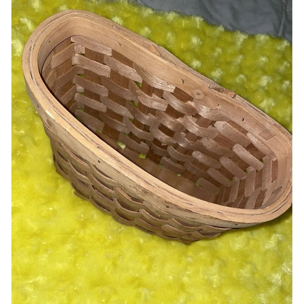 Natural Childrens Longaberger Small Bicycle Basket Bike Vintage 90s Kids Easter